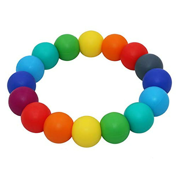 Baby Nursing or Special Needs Chewable Jewelry for Autistic Chewers Nearbyme Chewable Teething Bracelets for Sensory Kids Silicone Teether Ring for Boys Girls ADHD